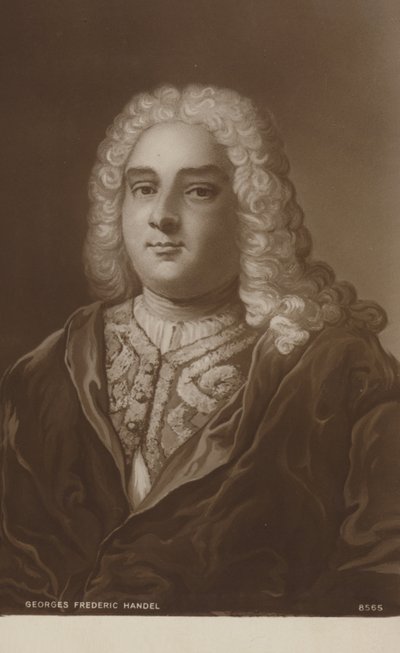 Portrett av George Friedrich Handel av English School