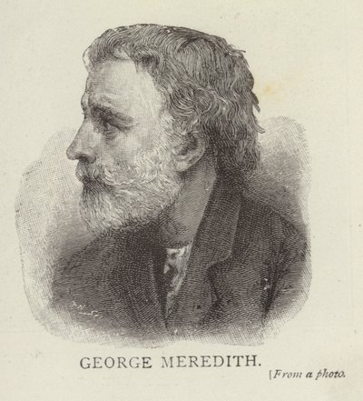 Portrett av George Meredith av English School