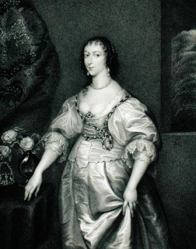 Portrett av Henrietta Maria (1609-69) fra "Lodge