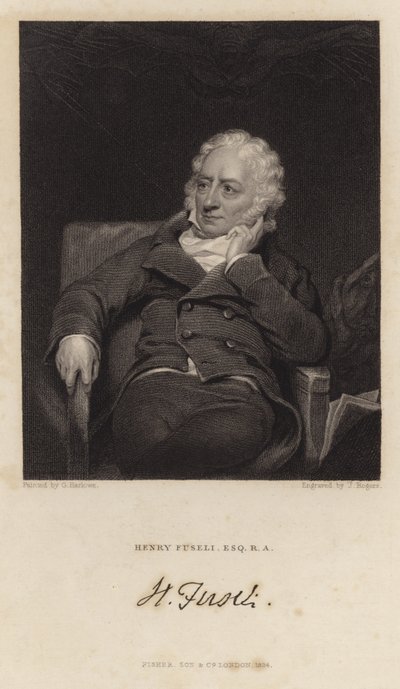 Portrett av Henry Fuseli av English School