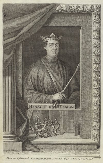 Portrett av Henry II av England av English School