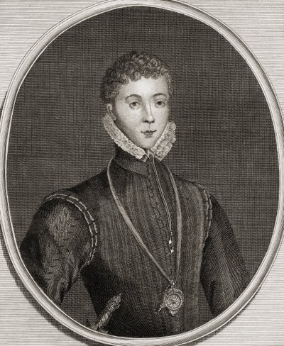 Portrett av Henry Stewart (1545-67) Lord Darnley av English School
