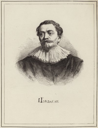Portrett av Jacob Jordaens av English School