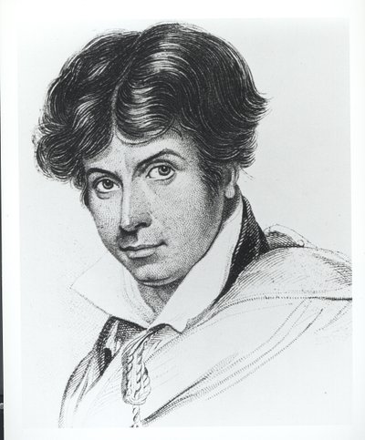 Portrett av James Henry Leigh Hunt (1784-1859) av English School