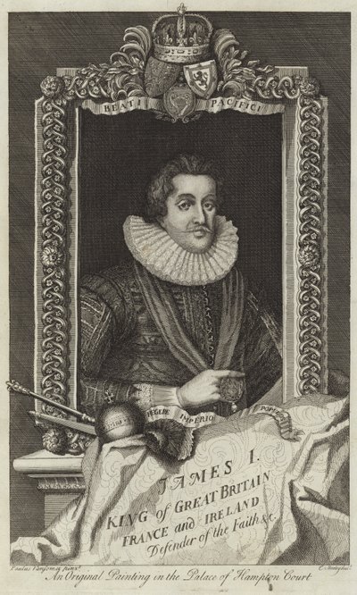 Portrett av James I av Storbritannia og Irland av English School