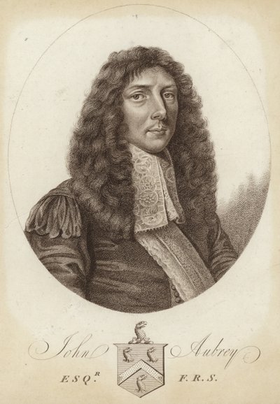 Porträt von John Aubrey von English School