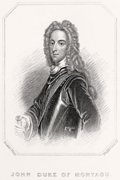 Portrett av John Duke of Montagu, 1835 av English School