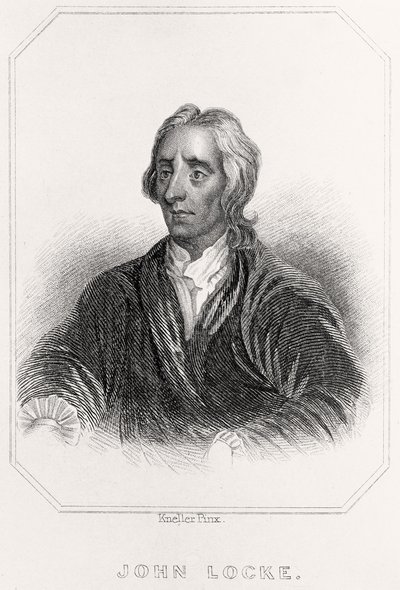 Portrett av John Locke, 1835 av English School