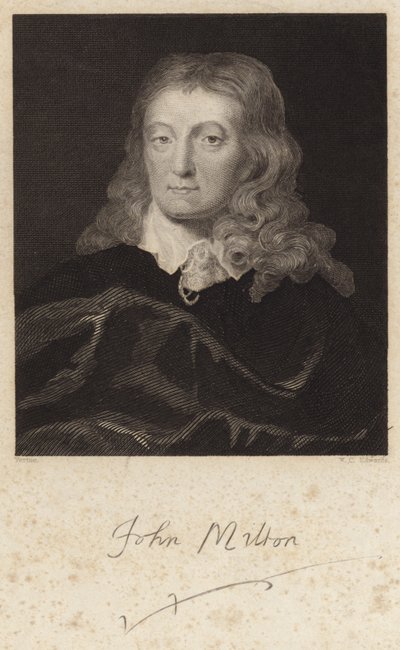 Portrett av John Milton av English School