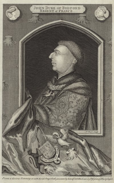 Portrett av John of Lancaster, hertugen av Bedford av English School