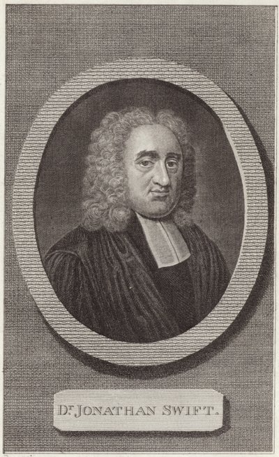 Portrett av Jonathan Swift av English School