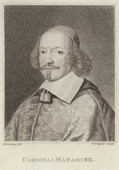 Porträt von Jules Mazarin von English School
