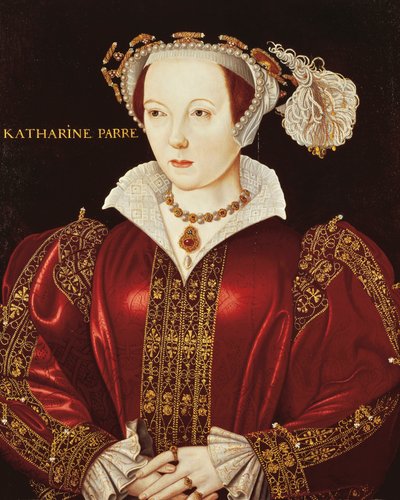 Portrett av Katherine Parr, ca. 1545 (olje på panel) av English School