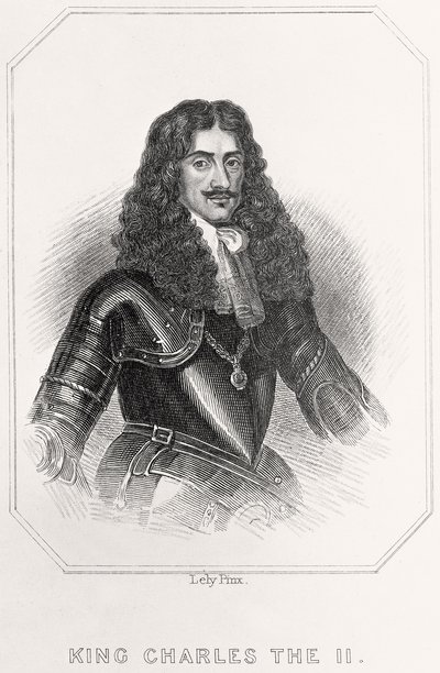 Portrett av kong Charles II, 1835 av English School