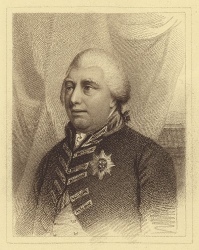 Portrett av kong George III (gravering) av English School