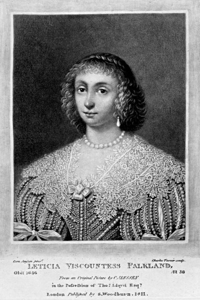 Portrett av Lady Viscountess Falkland, fra 