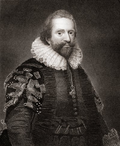 Portrett av Lionel Cranfield, fra Lodges British Portraits, 1823 av English School
