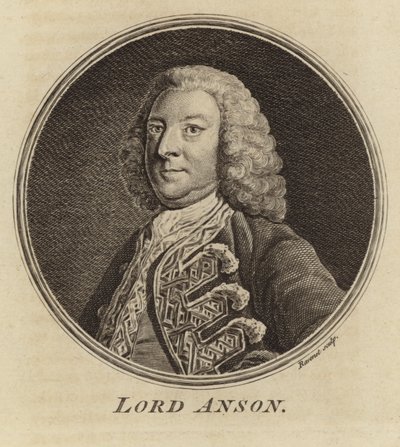 Portrett av Lord Anson av English School