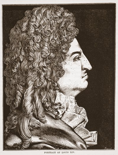 Portrett av Ludvig XIV av English School