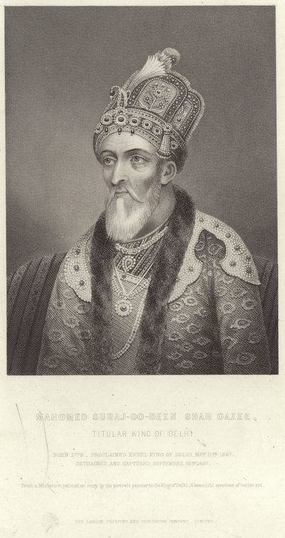 Portrett av Mahomed Suraj-u-Din Shah Ghazi av English School