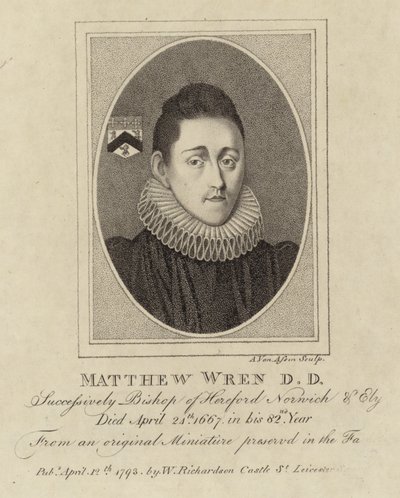 Portrett av Matthew Wren av English School