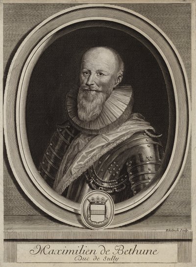 Portrett av Maximilien de Bethune, hertugen av Sully av English School