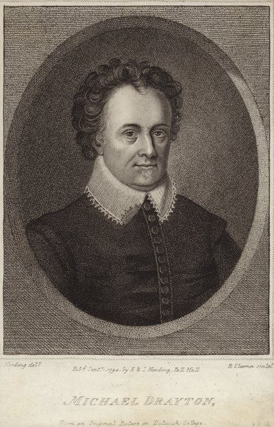 Portrett av Michael Drayton av English School