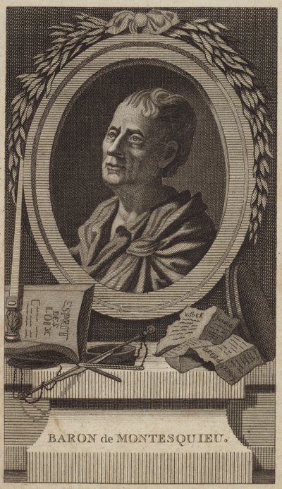 Portrett av Montesquieu av English School