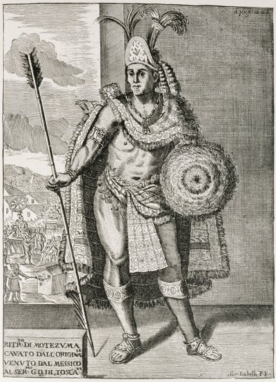 Portrett av Montezuma II (1466-1520) fra 