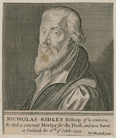 Portrett av Nicholas Ridley av English School