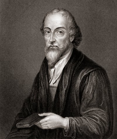 Portrett av Nicholas Ridley, fra Lodges British Portraits, 1823 av English School