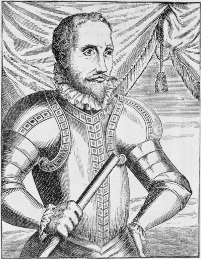 Portrett av Pedro de Valdivia, guvernør i Chile, fra 