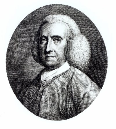 Portrett av Peter Collinson (1694-1768) av English School