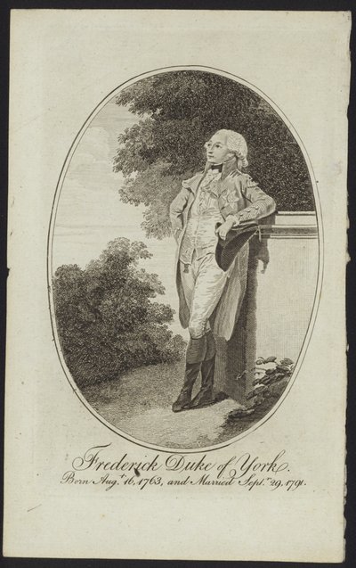 Portrett av prins Frederick, hertugen av York og Albany av English School