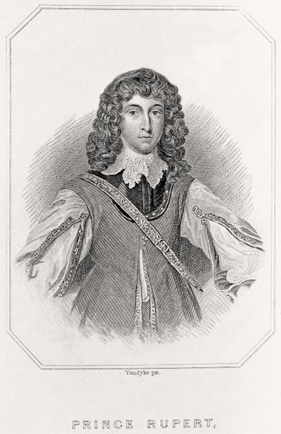 Portrett av prins Rupert, 1835 av English School