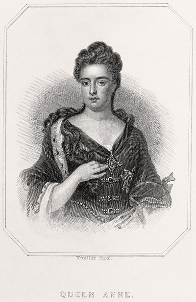 Portrett av dronning Anne, 1835 av English School