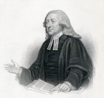 Portrett av pastor John Wesley AM, 1800-tallet av English School