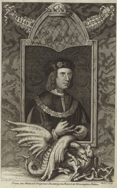 Portrett av Richard III av England av English School