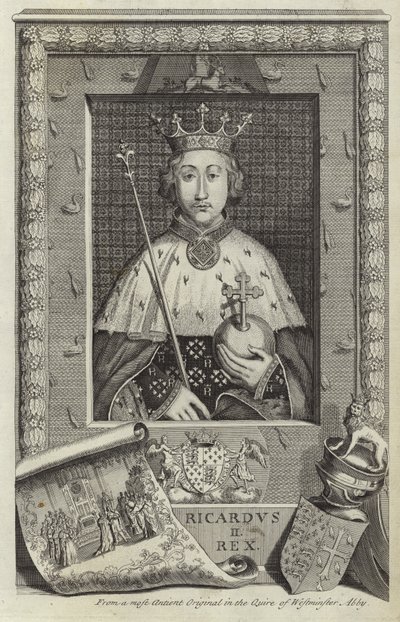 Portrett av Richard II av England av English School