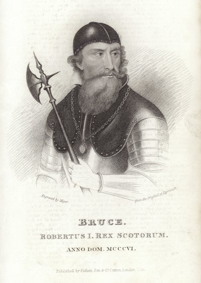 Portrett av Robert the Bruce av English School