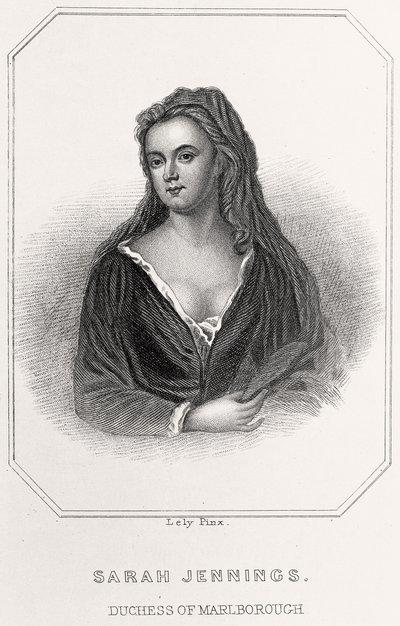 Portrett av Sarah Jennings, hertuginne av Marlborough, 1835 av English School