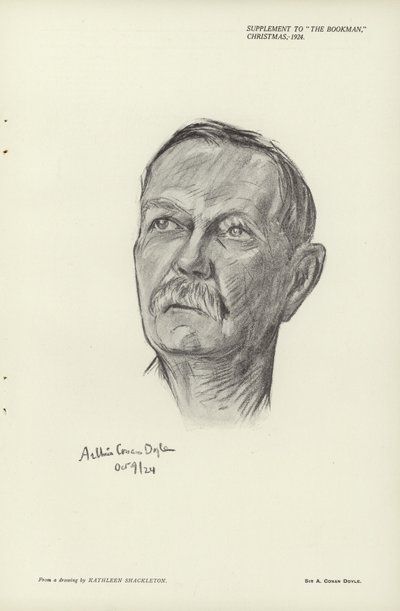 Portrett av Sir Arthur Conan Doyle av English School