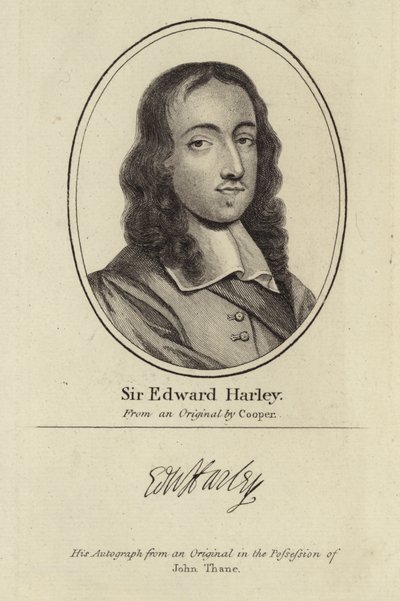 Porträt von Sir Edward Harley von English School