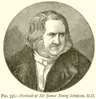 Portrett av Sir James Young Simpson, M.D. av English School