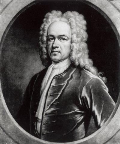 Portrett av Sir John Blunt (ca. 1665-1733) (bw-bilde) av English School