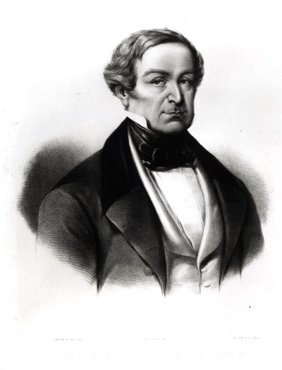 Portrett av Sir Robert Peel (1788-1850), gravert av Henry Brittan Willis (1810-84) av English School