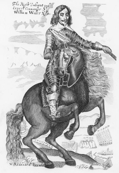 Portrett av Sir William Waller (gravering) av English School
