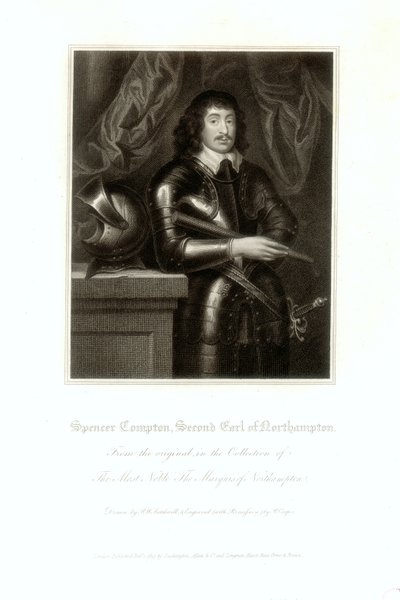 Portrett av Spencer Compton, 2. jarl av Northampton av English School