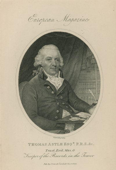 Portrett av Thomas Astle av English School