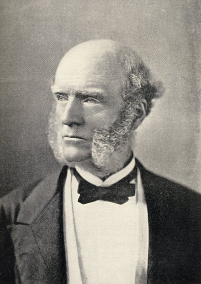 Portrett av Thomas Hughes (1822-96) av English School